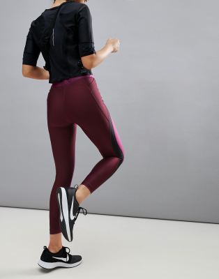 nike tights burgundy