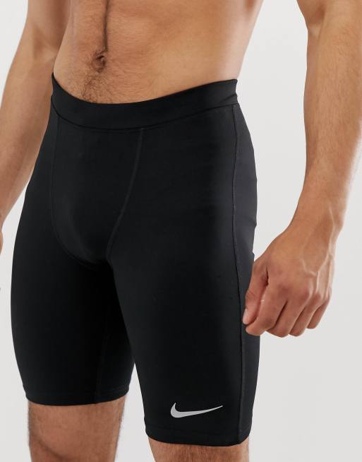 Nike Running – Power – Svarta, halvlånga tights