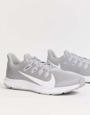 nike grey and white trainers