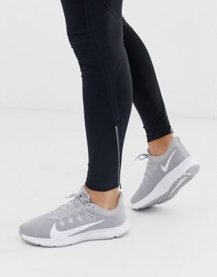 grey nike running trainers