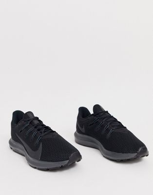 nike all black running trainers