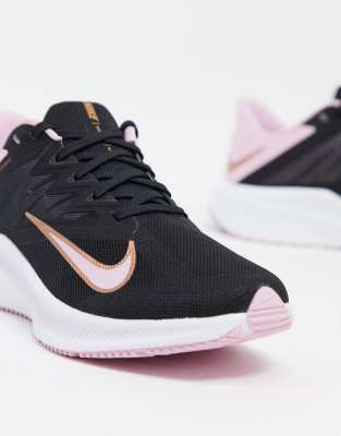 nike quest 3 black and pink