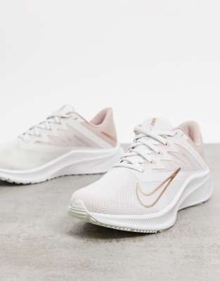 nike quest 3 white gold