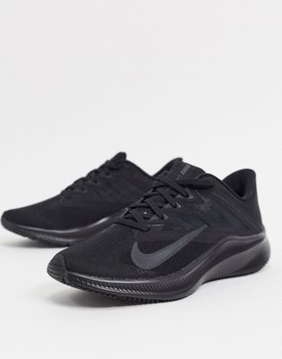 Nike Running Quest 3 trainers in triple 