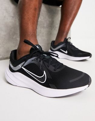 Nike Running Quest 5 trainers in black and grey - ASOS Price Checker