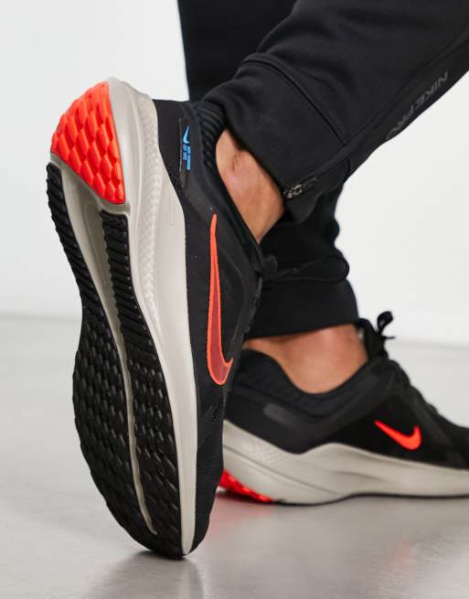 Orange and black nike running shoes on sale