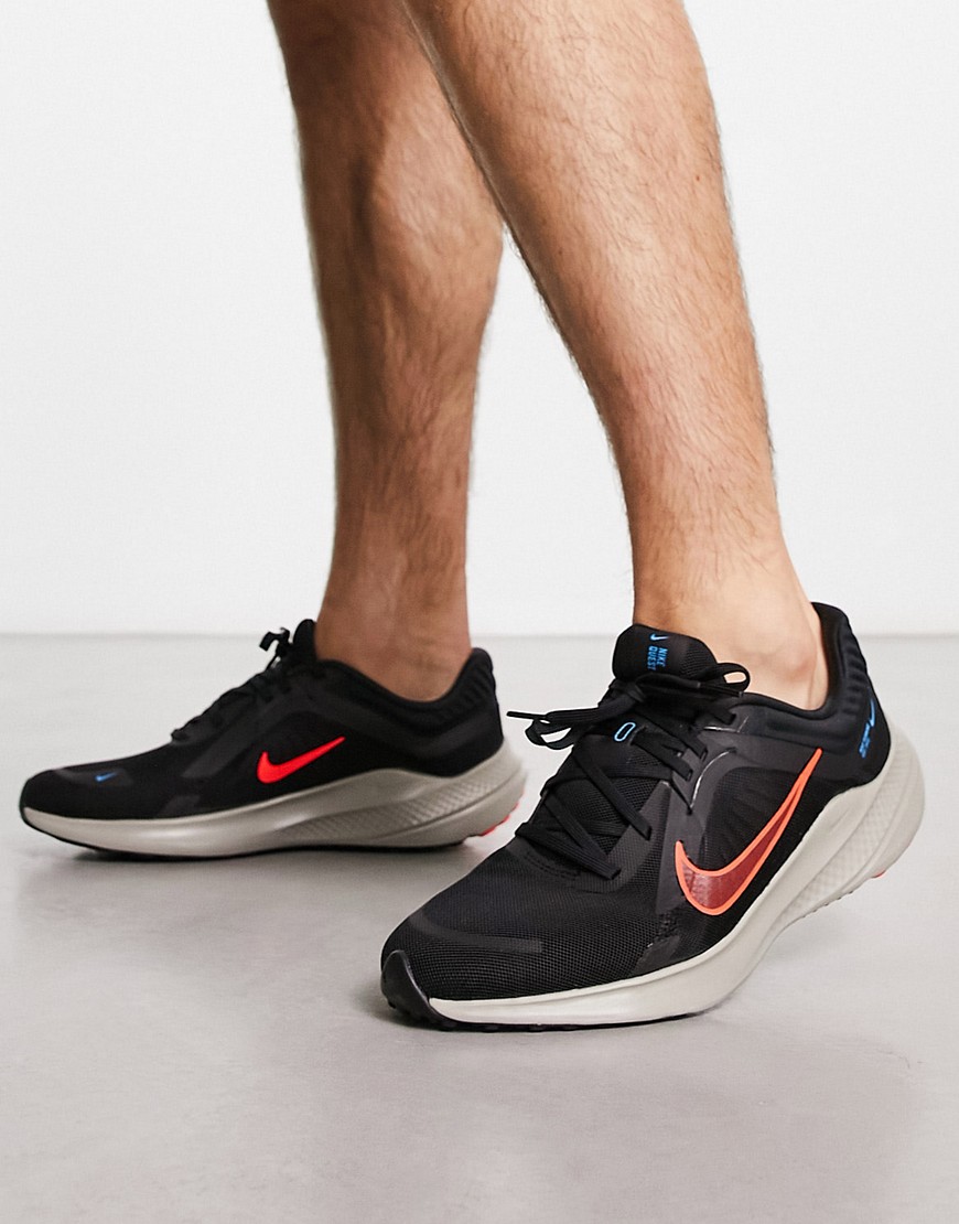 Nike Running Quest 5 trainers in multi-Black