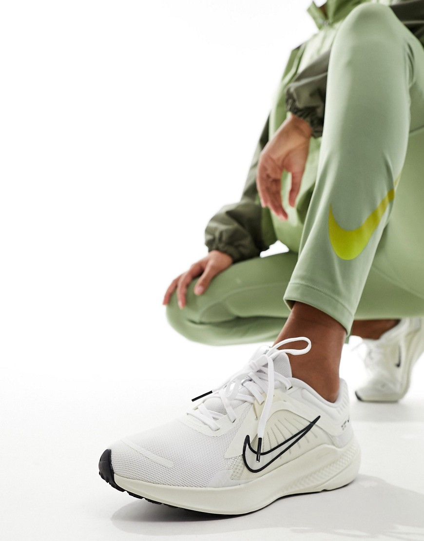 Nike Running Quest 5 trainers in off white