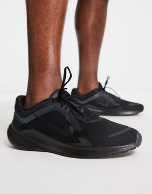 Nike Running Quest 5 trainers in triple black - ASOS Price Checker
