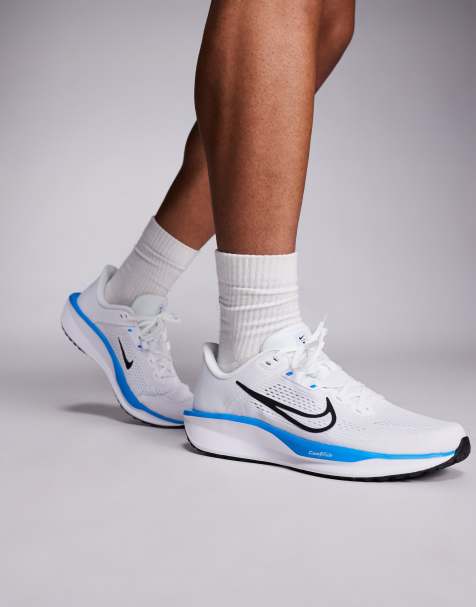 Nike Running - Quest 6 - Hvide og blå sneakers - view 1