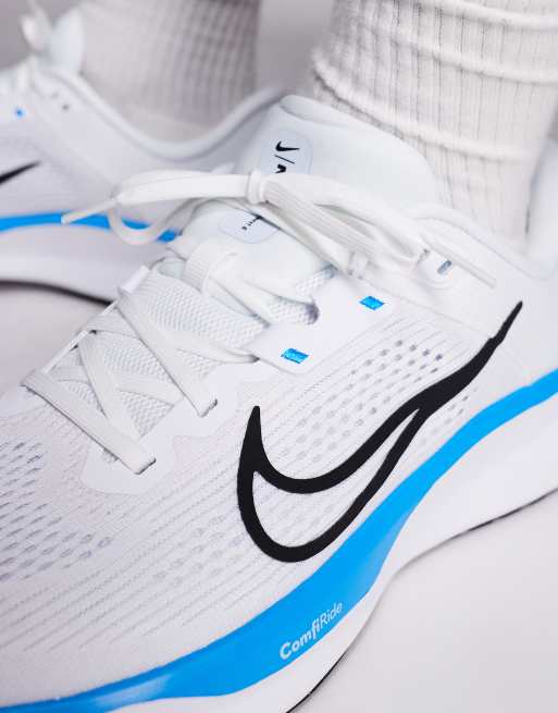 Nike Running - Quest 6 - Hvide og blå sneakers, 4 af 5