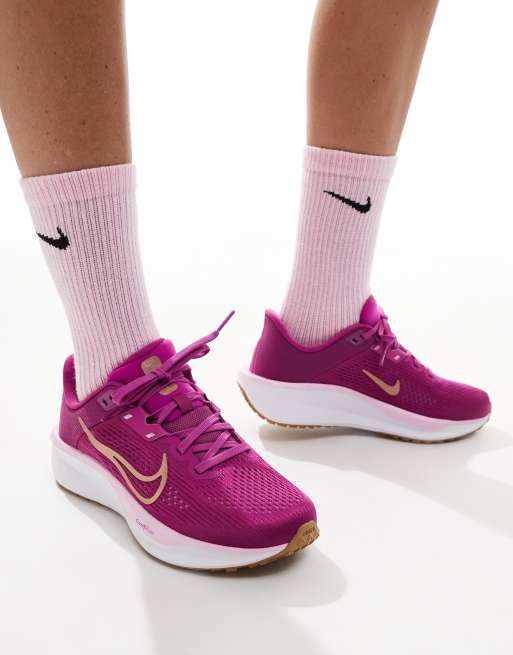 Nike Running - Quest 6 - Sneakers i lilla og hvid, 3 af 5
