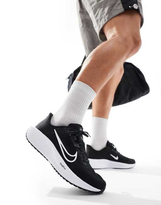 Nike Running Quest 6 sneakers in black and white ASOS