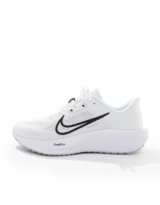 Nike Running Quest 6 sneakers in white and black, 2 of 5