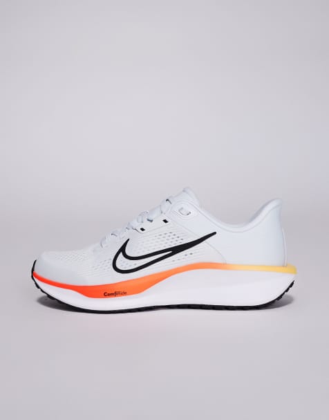 Nike Running – Quest 6 – Svarta och orange träningsskor - view 1