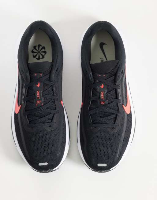 Nike Running Quest 7 sneakers i sort og rød, 2 af 5