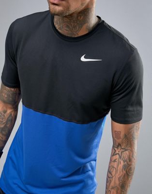 black and blue nike t shirt