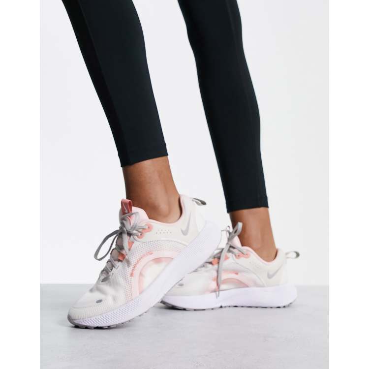 Nike Running React Escape Run 2 trainers in light cream and | ASOS