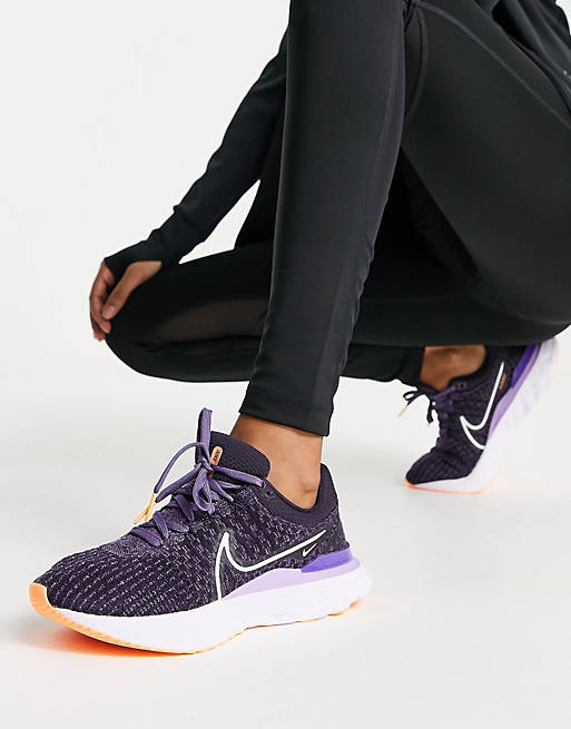 Nike Running React Infinity 3 trainers in purple | ASOS