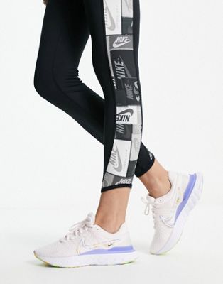 Nike Running React Infinity Run 3 Flyknit Premium trainers in light pink - ASOS Price Checker