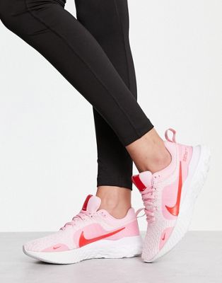 Nike Running React Infinity Run Fly Knit trainers in pink - ASOS Price Checker