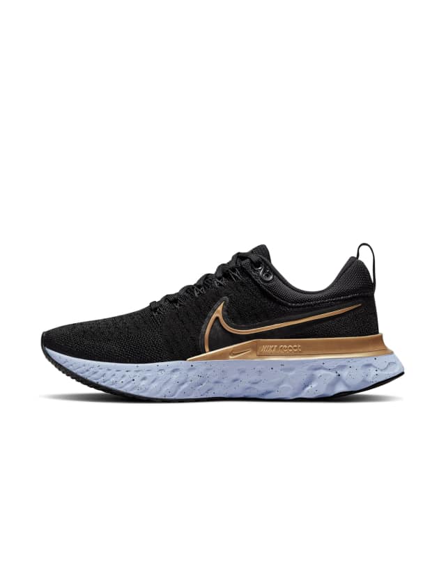 Nike Running React Infinity Run Flyknit 2 sneakers in black