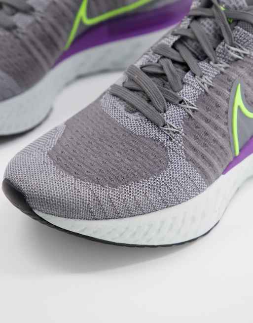 Flyknit grey outlet running shoes