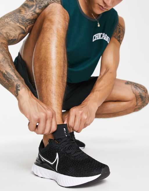 Nike Running - React Infinity Run flyknit 3 - Sorte sneakers