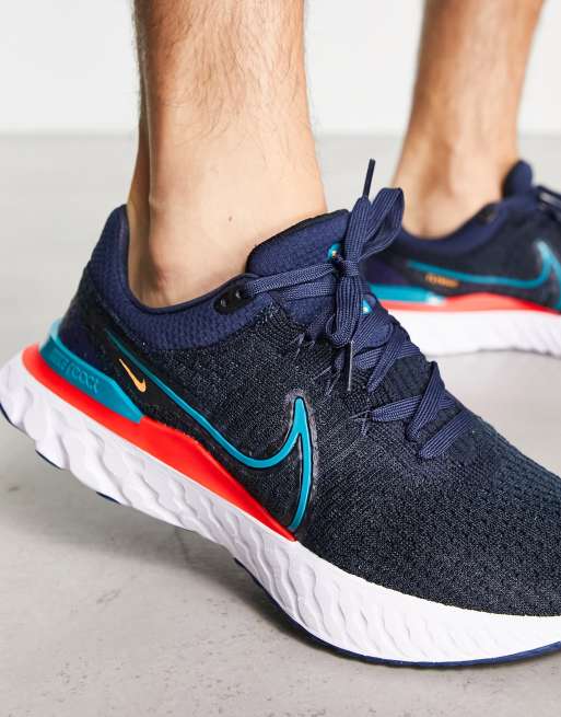 Nike flyknit mens store navy