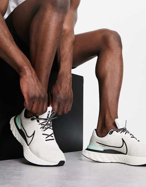 Nike Running React Infinity Run Flyknit 3 trainers in off white ASOS