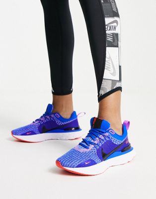 Nike Running - React Infinity Run Flyknit - Baskets - Bleu | ASOS