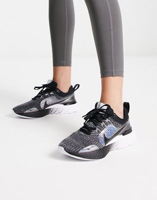Nike Running React Infinity Run Fly Knit trainers in black - ASOS Price Checker