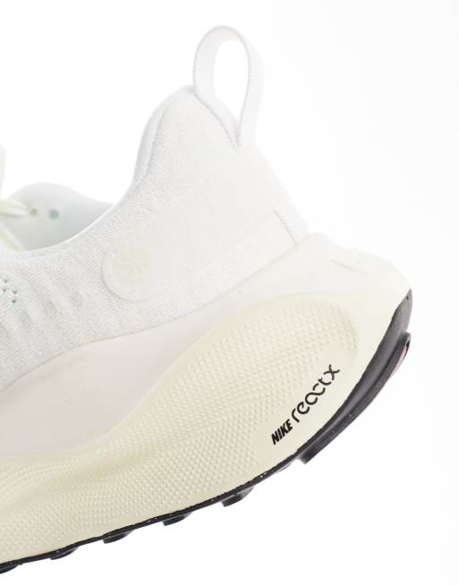 Nike Running React Infinity Run Flyknit sneakers in white ASOS