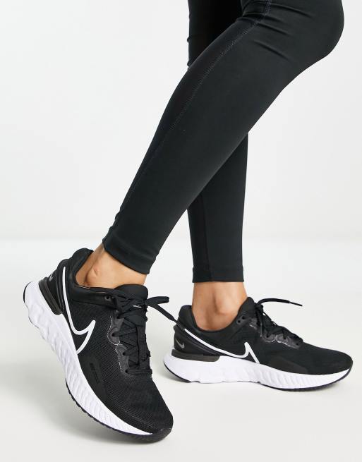 Black nike ladies store trainers