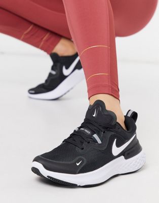 Nike Running React Miler trainers in black - ASOS Price Checker