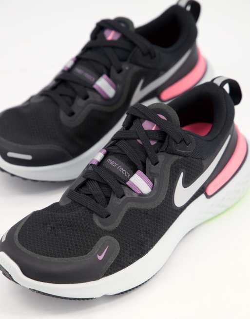 Nike Running - React Miler - Sneakers nere e rosa, 3 di 4