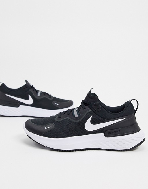 Nike Running React Miler trainers in black