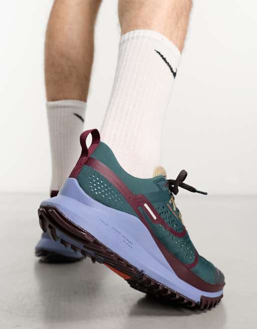 Nike Running – React Pegasus Trail 4 – Buty sportowe w kolorze khaki i fioletowym, 2 z 4