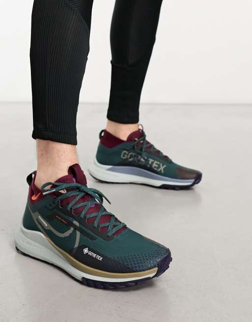 Nike Running - React Pegasus Trail 4 - Gore-Tex sneakers in kaki en bruin, 3 van 4