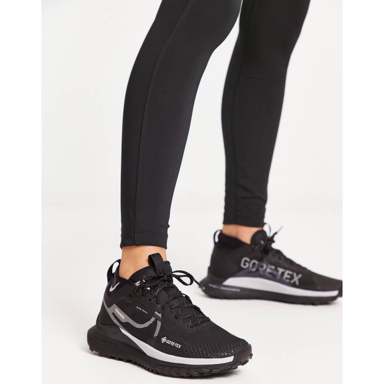 Nike Running React Pegasus Trail 4 Gore TEX trainers in black