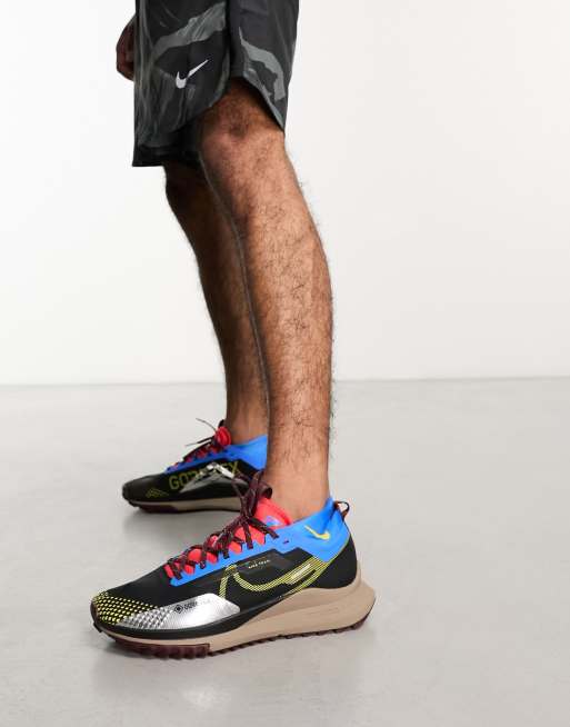 Nike Running React Pegasus Trail 4 Gore Tex trainers in black ASOS