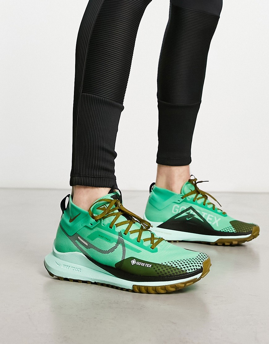 Nike Running React Pegasus Trail 4 Gore-Tex trainers in green