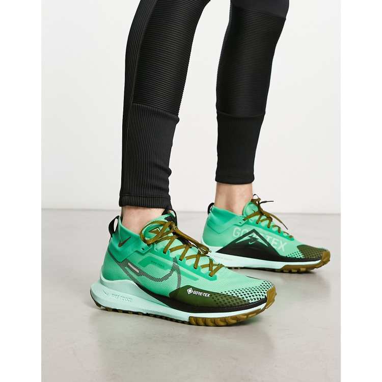 Nike Running React Pegasus Trail Gore-Tex trainers in green ASOS