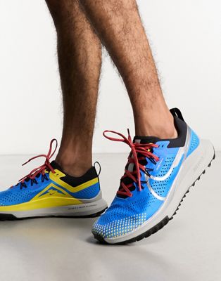 Nike Running React Pegasus Trail 4 trainers in blue - ASOS Price Checker
