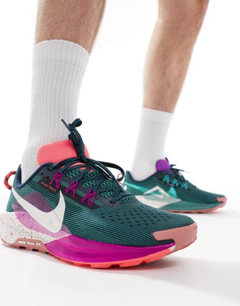 Nike Running - React Pegasus Trail 5 - Baskets - Bleu marine et violet - view 1