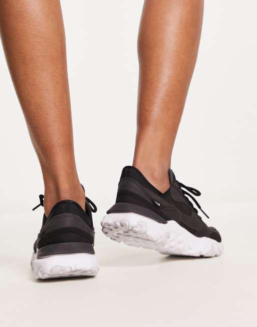 Running epic react 2024 trainers in black womens