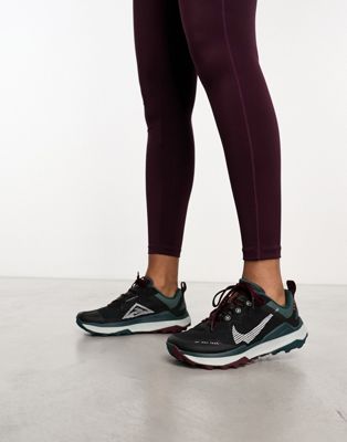 Nike Running React Wildhorse 8 trainers in black and navy - ASOS Price Checker