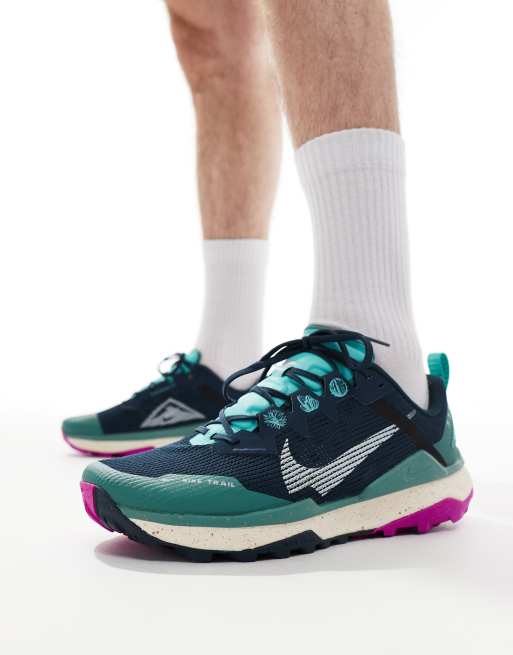 Nike Running React Wildhorse 8 sneakers in navy ASOS