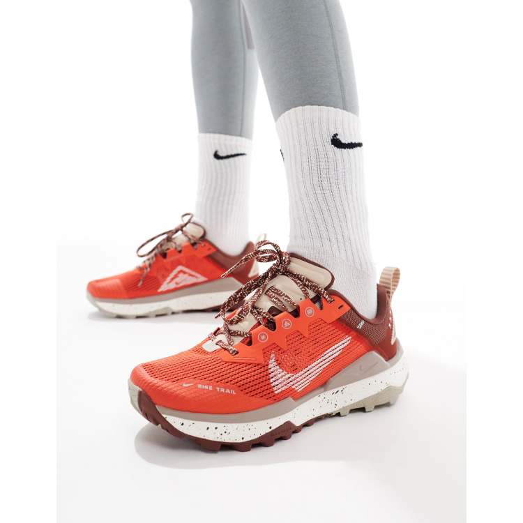 Nike Running React Wildhorse 8 trainers in red ASOS