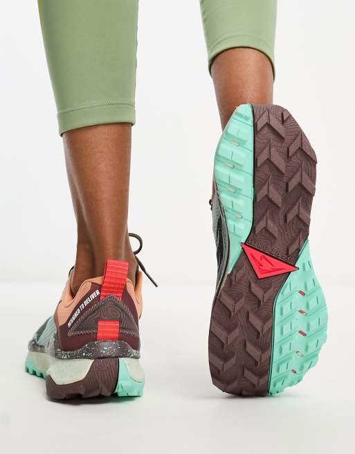 Nike Running – React Wildhorse 8 – Zielono-brązowe buty sportowe, 3 z 4